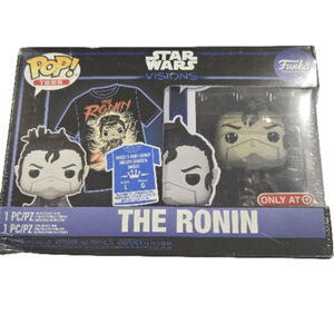 Funko Star Wars Visions The Ronin T-Shirt & Pop Figure Mens Large Black